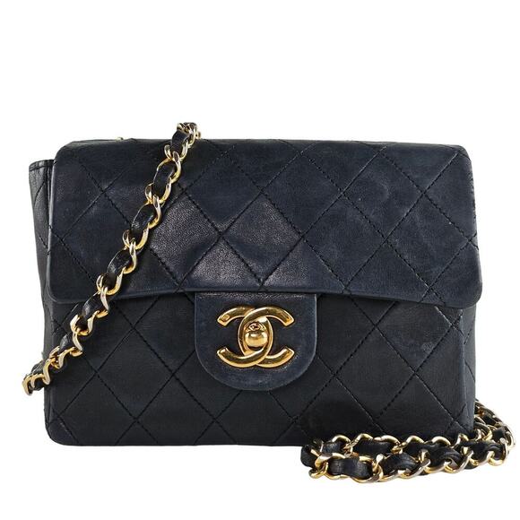 CHANEL Handbags - SOLD Chanel Vintage Square Classic Single Flap Bag Quilted Lambskin Mini